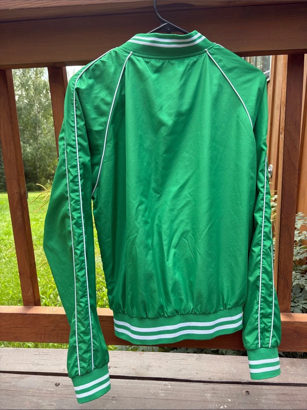 Green Windbreaker vintage track suit size M